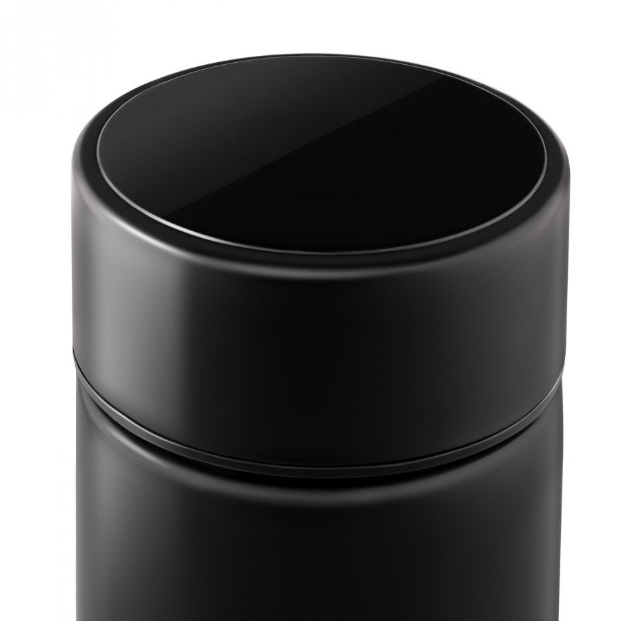 Auslaufsichere Thermosflasche mit Gravur oder Permanent Print Schwarz 400 ml