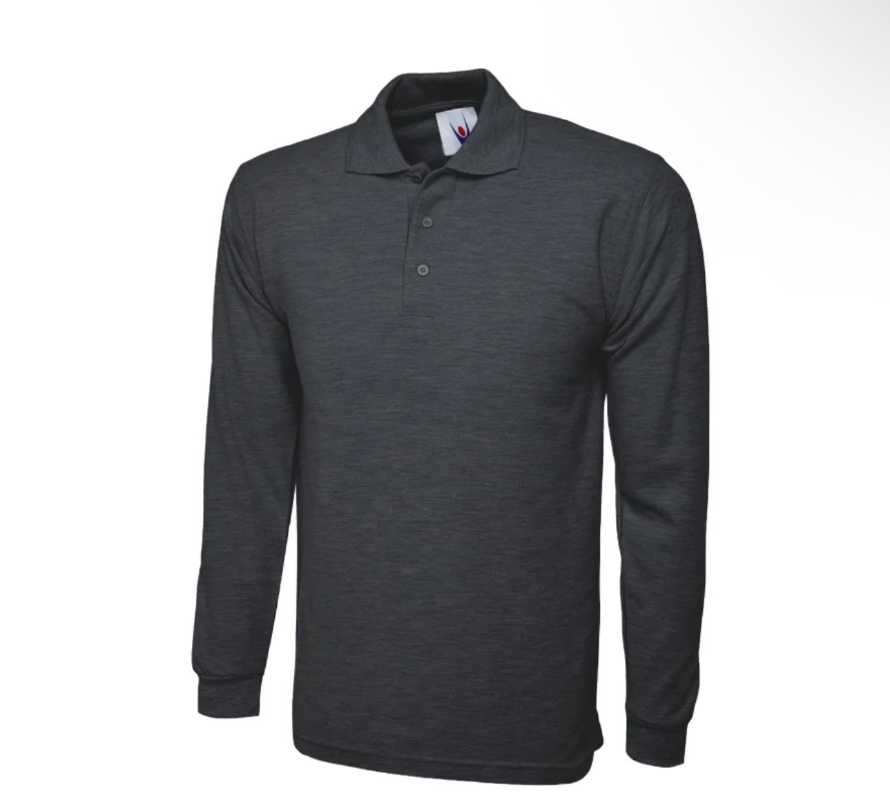 Poloshirt Langarm inkl. Personalisierung mit Ihrem Logo/Slogan