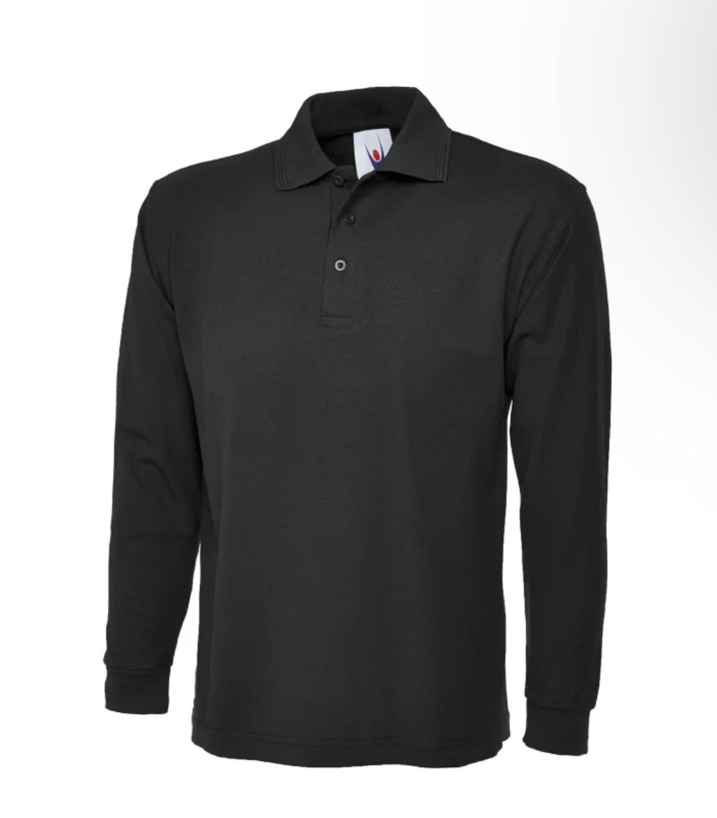 Poloshirt Langarm inkl. Personalisierung mit Ihrem Logo/Slogan