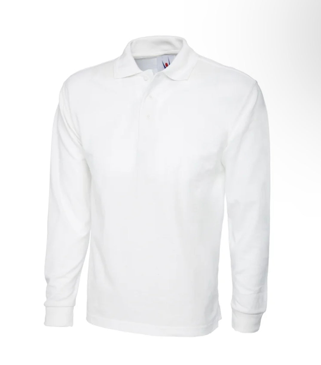 Poloshirt Langarm inkl. Personalisierung mit Ihrem Logo/Slogan