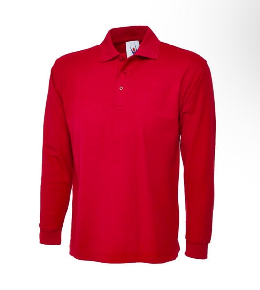Poloshirt Langarm  inkl. Personalisierung mit Ihrem Logo/Slogan